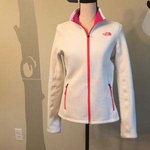 White North Face Base Layer full zip fleece